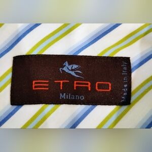 ETRO STRIPED COTTON SHIRT